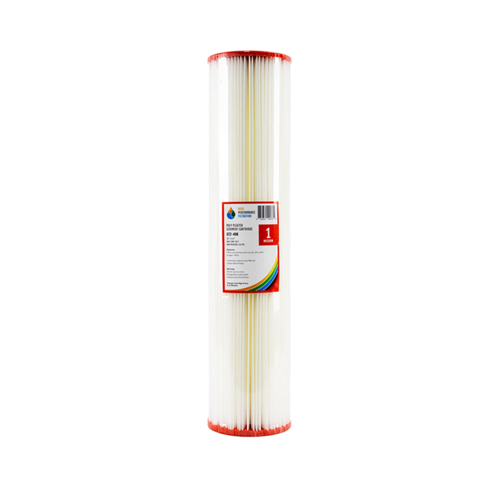 HPF Pleated Sediment Whole House Water Filter Replacement Cartridge 20
