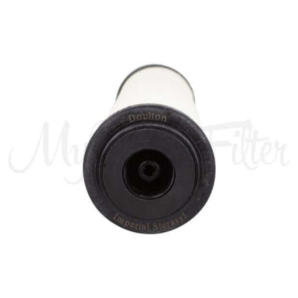 Top view of the Doulton 0.5 Micron Sterasyl Ceramic Water Filter Replacement Cartridge, measuring 10