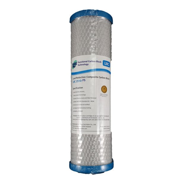 Pure LRC 0.5 Micron Heavy Metal  & Lead Reduction Carbon Block Water Filter Replacement Cartridge 10