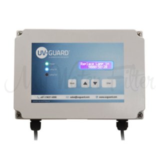 UV Guard UV Weatherproof PLC Controller 50081-N with lamp on-off LEDs, lamp fail alarm & digital lamp life timer as standard
