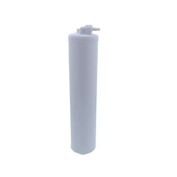 Reverse Osmosis Membrane in white cylindrical featuring a pump dispenser on top, displayed against a plain background.