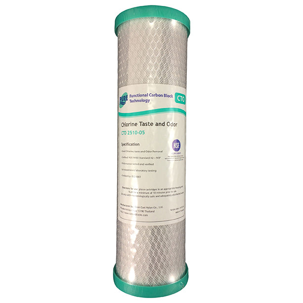 Pure CTO Coconut Carbon Block Water Filter Replacement Cartridge 10" x 2.5"