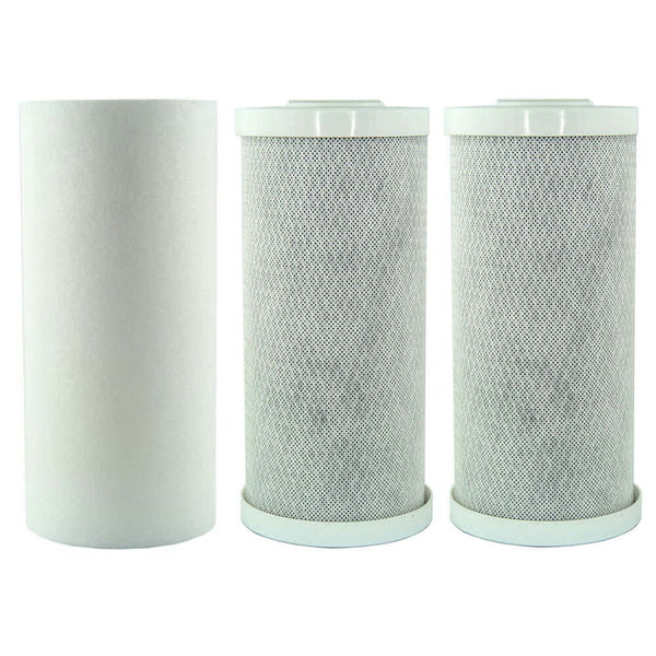 A pack of three replacement cartridges for the MWF 10