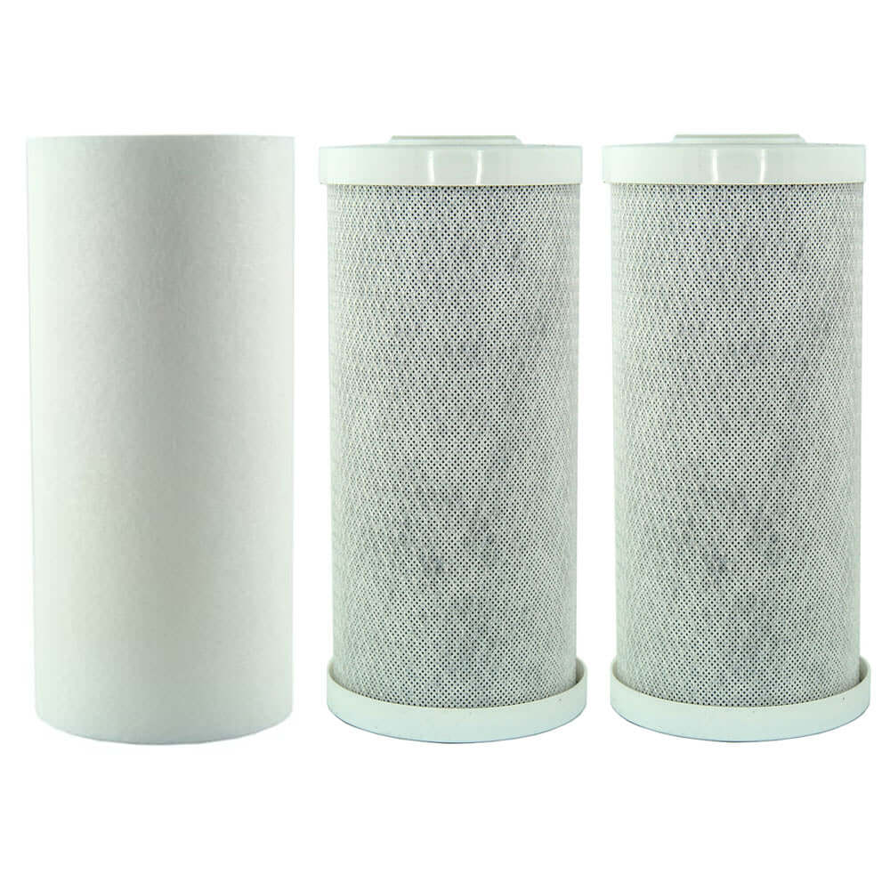 A pack of three replacement cartridges for the MWF 10