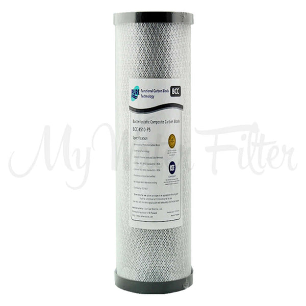 A cylindrical carbon block cartridge, part of the Replacement Cartridge Pack for the MWF 20