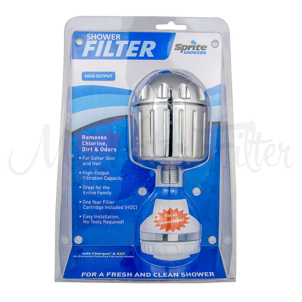 Sprite High Output Shower Filter Chrome-White