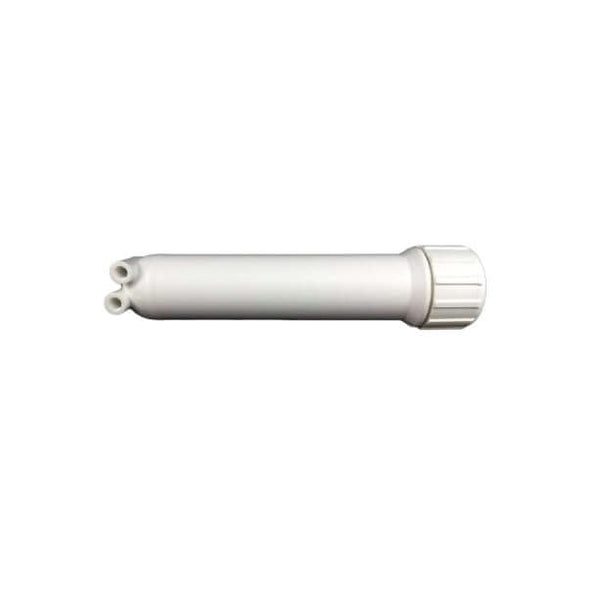 The Reverse Osmosis Membrane Filter Housing features a cylindrical body and a threaded cap.