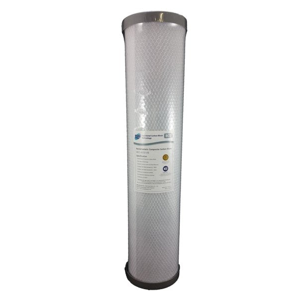Pure BCC Silver Impregnated Carbon Block Whole House Water Filter Replacement Cartridge 20" x 4.5"