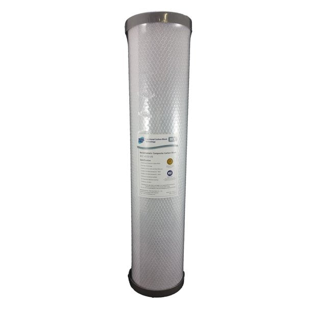 Pure BCC 5 Micron Silver Impregnated Carbon Block Whole House Water Filter Replacement Cartridge 20" x 4.5"