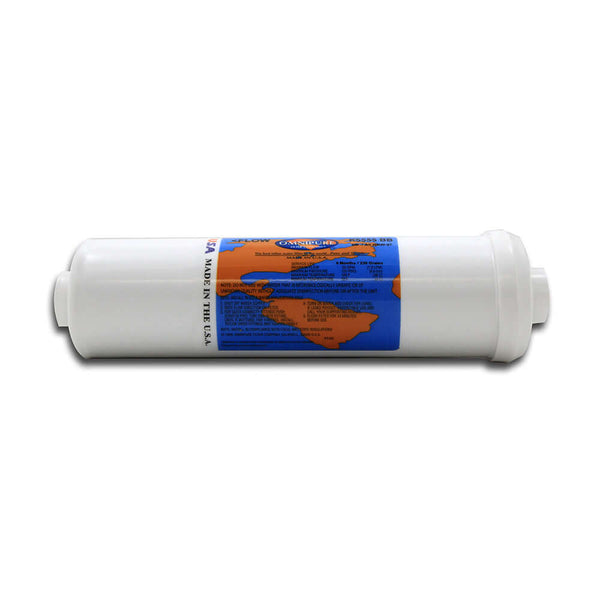 The Omnipure Inline Filter K5555 BB 5 Micron Ion Exchange Water Filter Replacement Cartridge, measuring 10